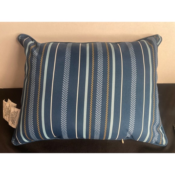 Mainstays "This is How We Roll" Hanukkah Dreidel Lumbar Pillow Blue White - Picture 3 of 5